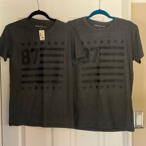 Aeropostale Charcoal Graphic Tee for Men